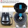 HQRP Glass Round Replacement Blender Jar Set Compatible with Oster