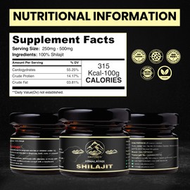 Shilajit Resin – 30g Pure Himalayan Shilajit with Fulvic Acid, Humic Acid, Magnesium, Calcium & Potassium – Natural Energy, Detox & Vitality Booster