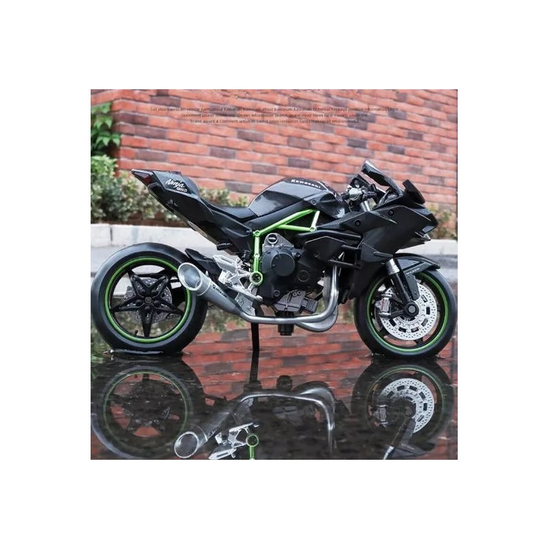 Maisto Kawaski H2r Miniatura Moto Metal De Luz Y Sonido