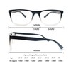 OLOMEE Reading Glasses for Men +5.00 Oversized Large Square Men's