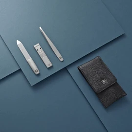 Zwilling Estuche De Bolsillo, Piel Legítima, Negro, 3 Piezas