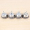 Aqevn 4pcs Wire Cup Brush Set, Wire Brush for Drilling
