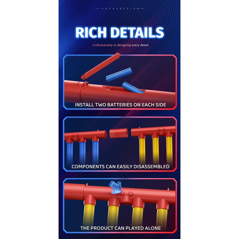 Jovyxar Reaction Time Training,Hand Eye Coordination Training-Solo/Dual Play,Reflex Game,Reflex Sticks,Upgrade