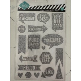 Heidi Swapp Stickers 18PC Phrases In Quote Good Times The Best Nice Scrapbooking