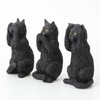 Veronese Design 4 Inch Black Kittens Hear Speak See No