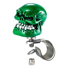 Arenbel Car Turning Assist Grip Handle Skull Steering Wheel Spinner Booster Knob Fit Most Vehicles Trucks Tractors Boats, Green