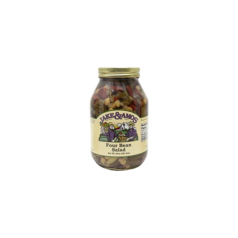 Jake & Amos Four Bean Salad 34 Oz. (2 Jars)