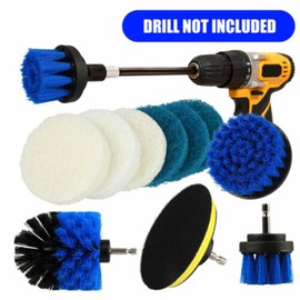 10Pcs Scrub Drill Brush Multi-purpose Kit Power Drill Cleaning Attachments All Purpose Deep Clean