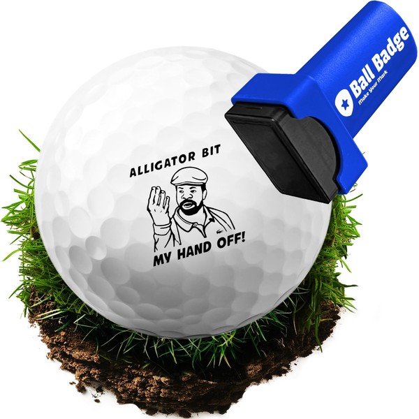 HODL 21 Ball Badge - Golf Ball Stamp (The Happy