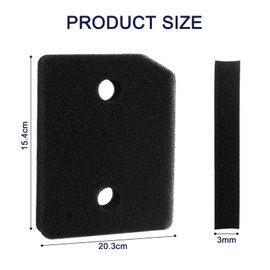 3 Stück Trockner Filter für Miele T1 9164761, Ersatzteil für Miele T1 Wärmepumpentrockner, Fein-Grob 207 x 157 x 30mm Sockelfilter Filtermatte, Schwammfilter für Miele Wäschetrockner