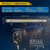 AUXTINGS 34 inch 468W LED Light Bar Triple Row Spot