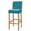 2 Pack Stretch High Barstool Slipcovers with Back Bar Stool