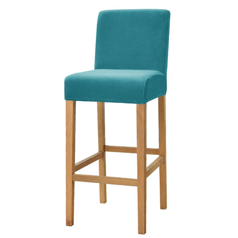 2 Pack Stretch High Barstool Slipcovers with Back Bar Stool