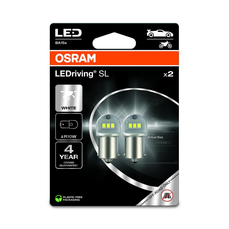 Osram LEDriving SL, R10W, White 6000K, LED Retrofit, Offroad Use