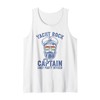 Yacht Rock Captain Pontoon Boat Party Sailor Boating Tank Top
