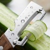 2Pcs Premium Vegetable Peeler with Wooden Handle and Bottle Opener,Multi-Functional