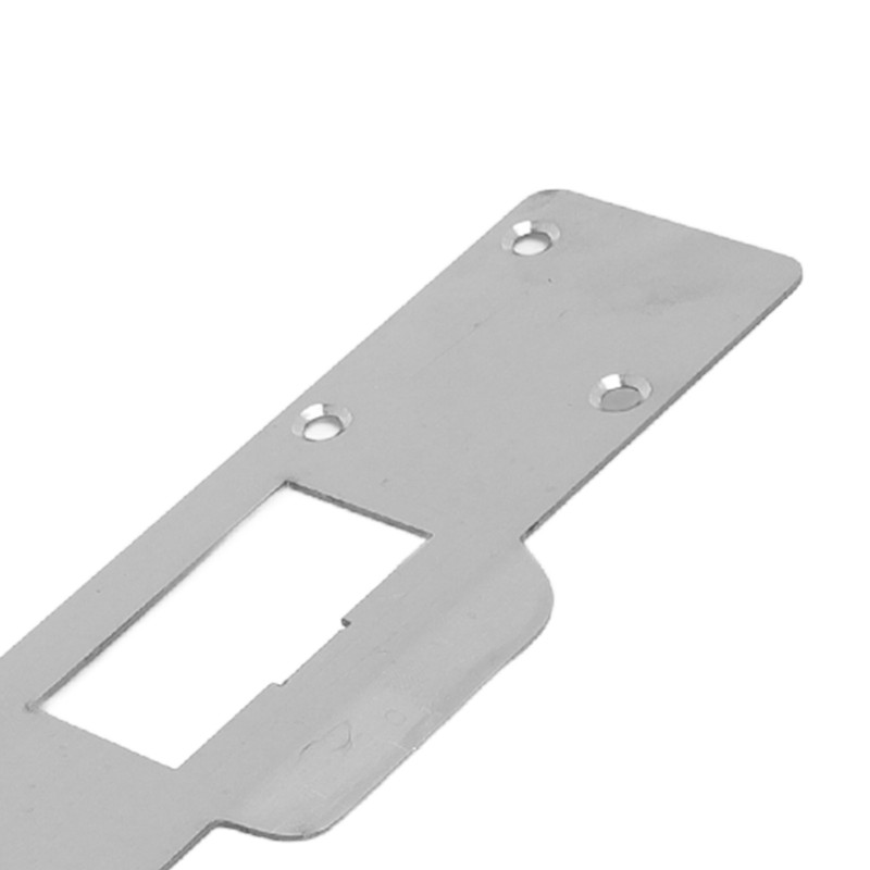 Door Strike Plate Double Holes Steel Reinforced Strong Easy Install