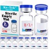 Ks-Tek Sterile Empty Vials with Self Healing Injection Port,with Aluminum
