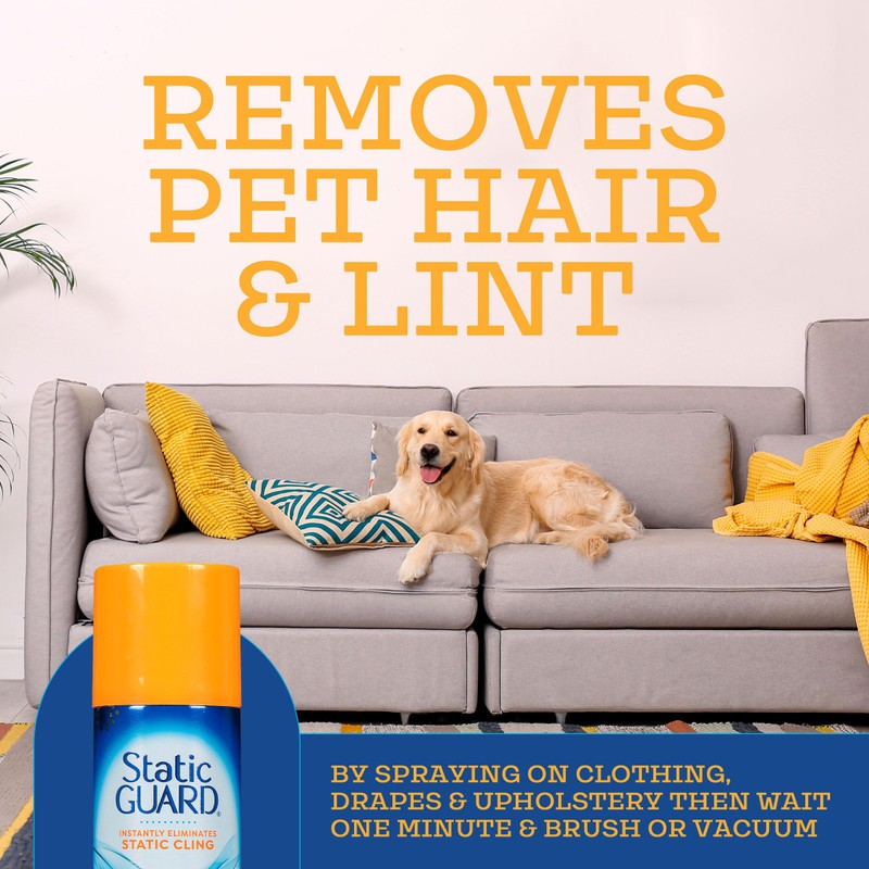 Static Guard Fabric Spray, Original Scent, 5.5 Ounce Can