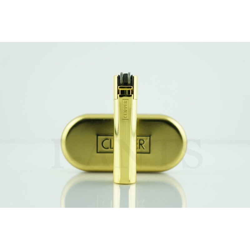 1x Full Size Refillable Regular Flame Metal Clipper Lighter With