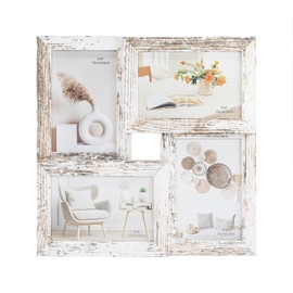 Tutee Photo Frame Collage Photo Frame for Multiple Photos Multiple Photo Frame Collage Picture Photo Frame 10 x 15.4 Pieces (White)