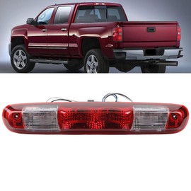 Dasbecan GM25890530 Red Rear Center High Mount Brake Light Compatible with GMC Sierra Chevy silverado 2007-2013 Replace 923-247 Led Lamp LED Red Housing 3rd Third Tail Brake Lamp