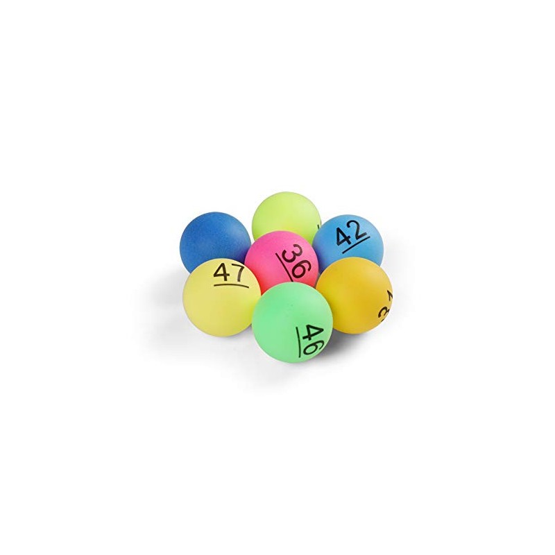 Komonee 100 x Numbered Ping Pong Balls Table Tennis 40mm