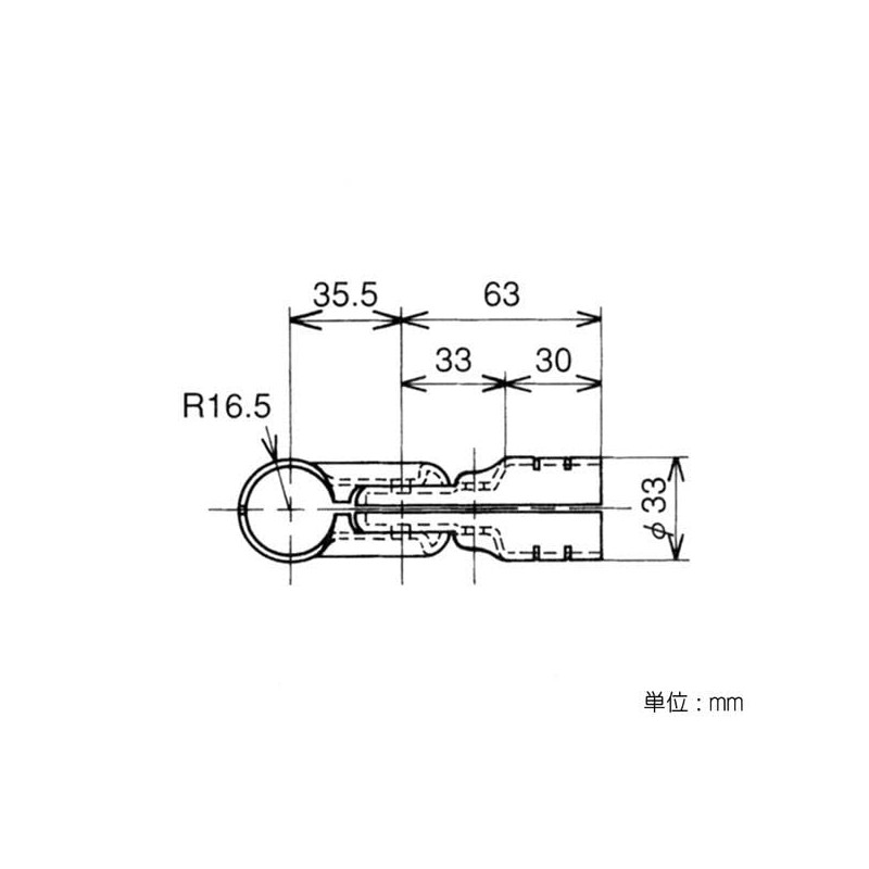 Yasaki Chemical Φ28 Erector Metal Joint HJ-7 S