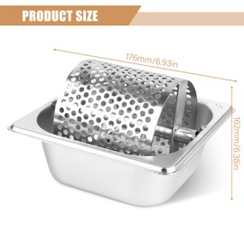 Butter Roller, Butter Wheel Burger, 1000 ml Butter Shaker Made of Stainless Steel, Durable Butter Distributor, Butter Roller Tool, Butter Spinner for Bread, Toast Rolls