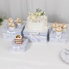 Balsa Circle 4 Blue Nesting Gift Boxes with Lids Wedding
