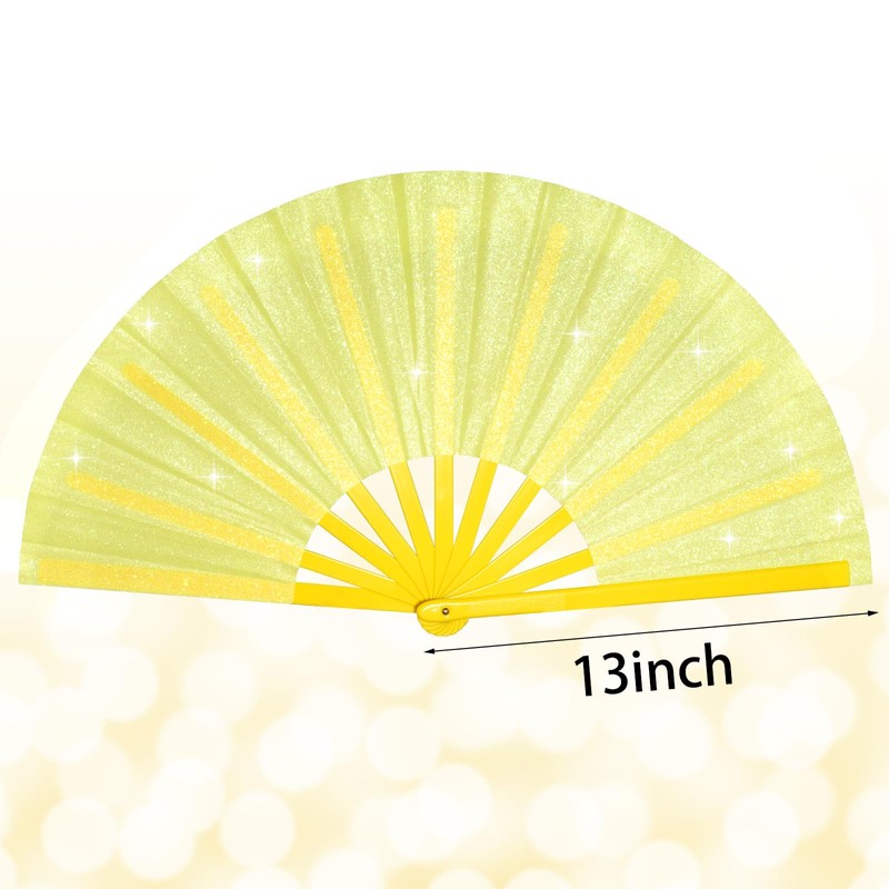 Decorative Folding Fan (1, Gold)