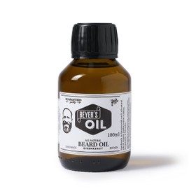 Beyer's Oil Verbena XXL Beard Oil, 100 ml, 100% Natural Beard Care with Organic Jojoba Oil, Nourishes the Skin, Softens the Beard