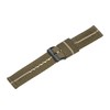 HARFINGTON Brown Khaki Nylon Watch Band 24mm Width Premium Nylon