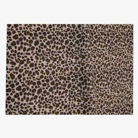 CraftsFabrics 5pcs Leopard Print Fabric Squares Animal Print 25x25cm Wide for Quilting, Scrapbooking, Sewing, Arts & Crafts, Baby Clothing, Nursery