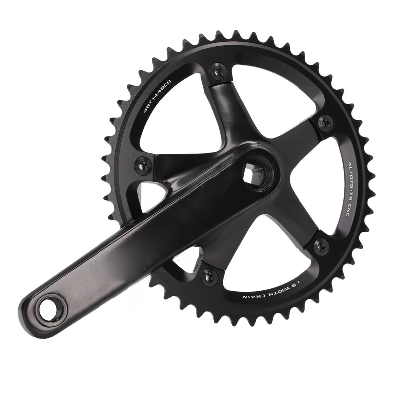 Aluminum Alloy 144 BCD 48T Single Speed Crankset Bike Crank