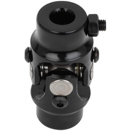 ROADFAR U Joint Universal Steering Shaft U Joint Coupler 9/16"-26 Spline * 3/4" Round Black Single U-Joint Shaft 83mm