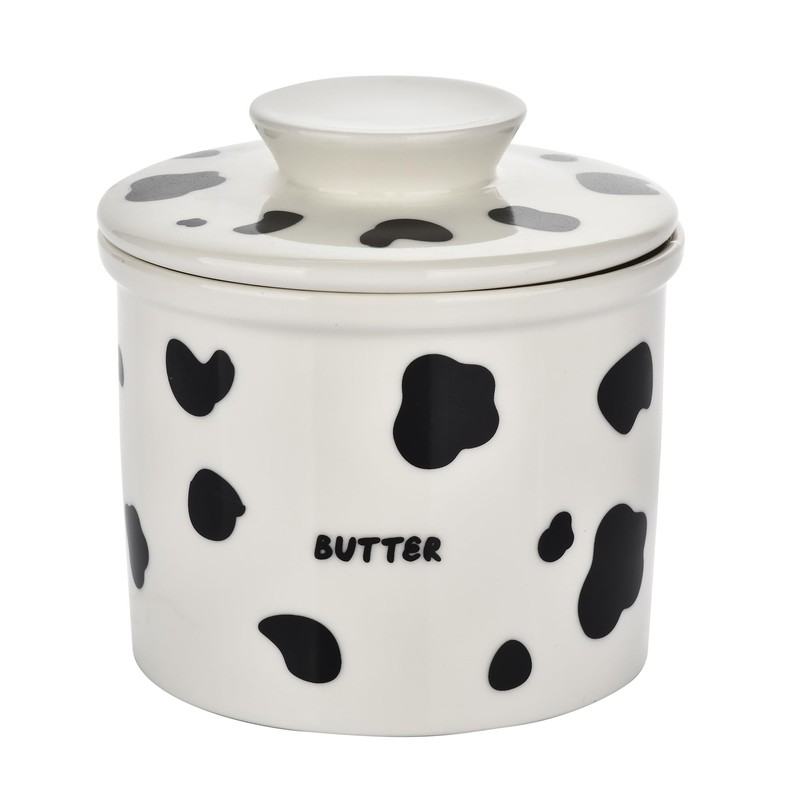Cat Butter Crock - French Style Ceramic Butter Keeper and