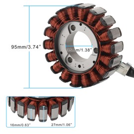 STATOOK Magneto Stator 18 Coil Compatible with Ho&nda ATV TRX350 2000-2006 31120-HN5-M02 31120-HN5-672 TRX350FE TRX350FM TRX350TE TRX350TM RX350FE Rancher 75-100 1 311 20-HN5-671 31120-HN5-M01