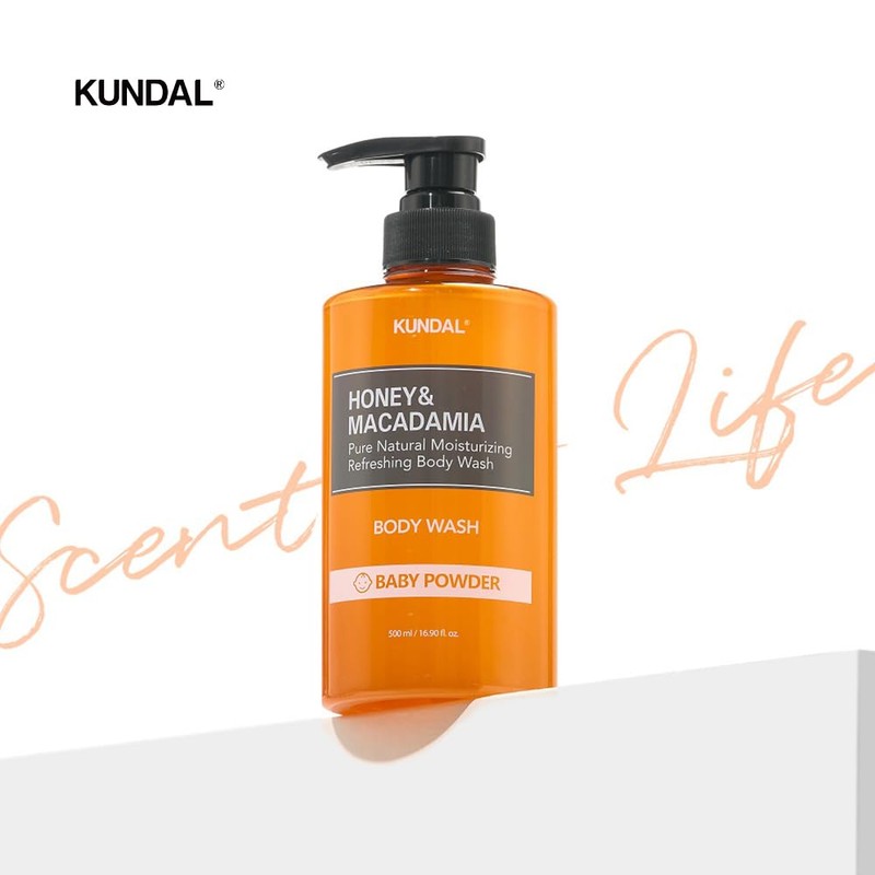 KUNDAL Pure Body Soap, 16.9 fl oz (500 ml), #Clean