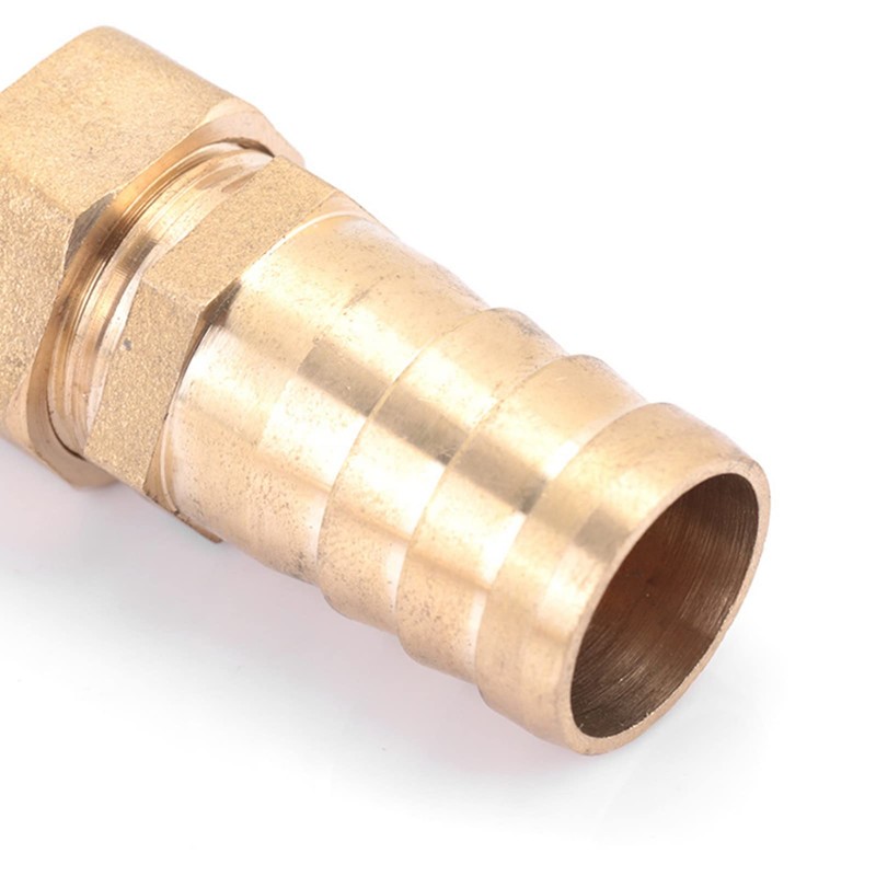 Brass Fitting Hose Barb Tail Reducer Reducing Plug Connector (10-16mm)