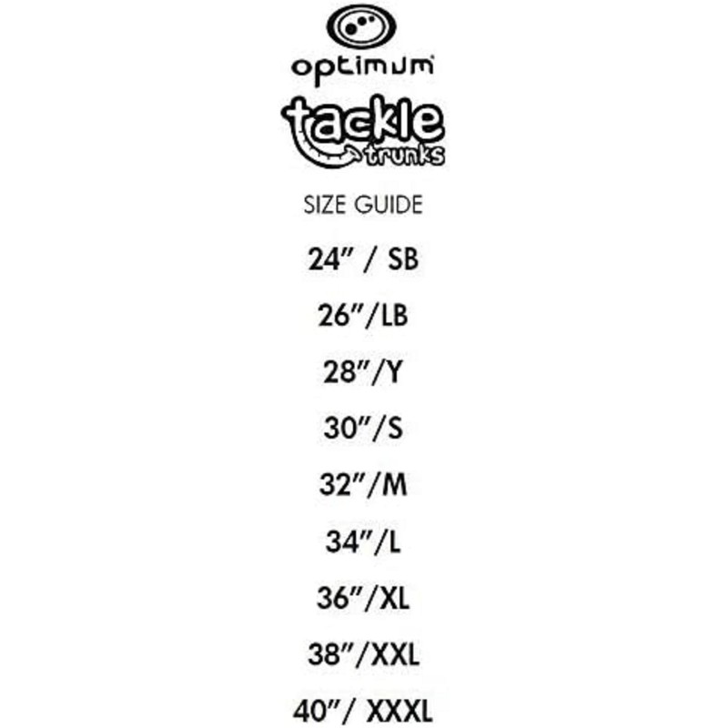 Optimum Neon Leopard Tackle Trunks, Size 36