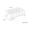 HEMOTON 2pcs Toast Stand Bread Holder Stainless Steel Serving Toast
