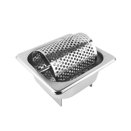 DcYourHome Outdoor Cooking Tools & Accessories Basting Cover/Butter Roller/Cheese Melting Dome/Steaming Cover, Circular Rack and Grill Press for All Outdoor Barbecue Grill (Butter Roller)