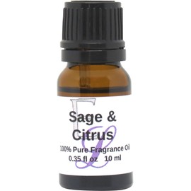 Sage And Citrus Fragrance Oil by Eclectic Lady, 10 ml Premium, Long Lasting Diffuser Oils, Aromatherapy
