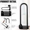 Shimeyao 6 Pieces 6 Inch Long Shackle Combination Lock 4
