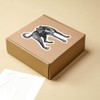 Medium 100mm 'Lurcher' Permanent Sticker Decal for Cars/Windows/Bins/Walls etc (DW00057118)