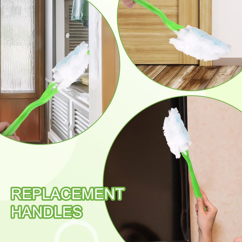 Giococo 3 PCS Duster Handle-Compatible with Swiffer Duster Handle, Removable