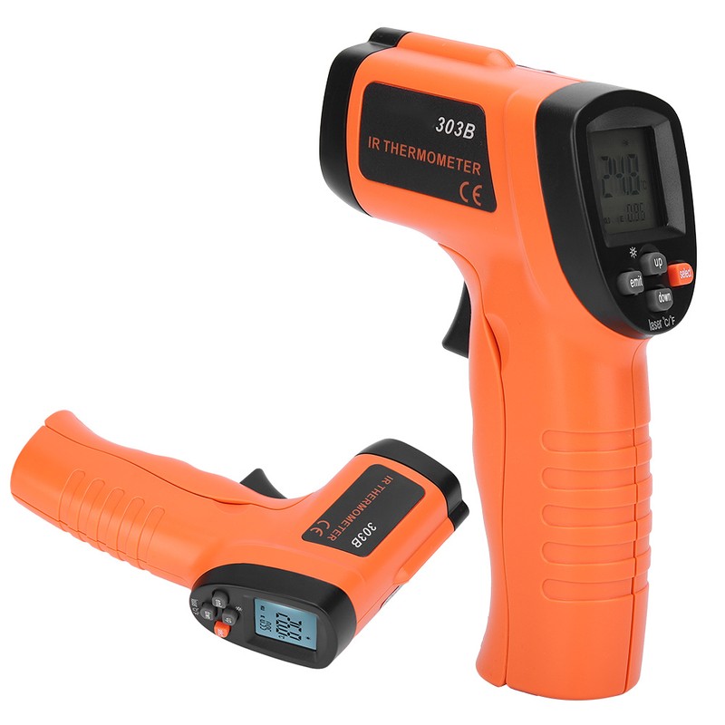 Industrial Infrared Thermometer Plastic Temperature Meter Detector Measuring Instrument