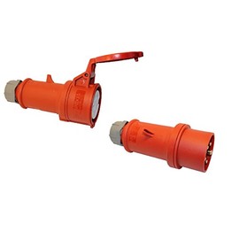 MENNEKES CEE Coupling and Plug 16A 5-Pin 6h 400V High Current Coupling Industrial Quality