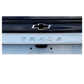 EmblemsPlus Chevy Tahoe Black Grille and Liftgate Bowtie Emblem Overlay Decals 2021-2025